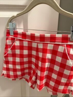 Janie and Jack Gingham Ponte Short